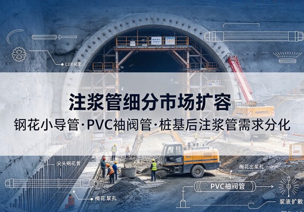 延津注浆管细分市场扩容，隧道钢花小导管、PVC 袖阀管、桩基后注浆管需求分化